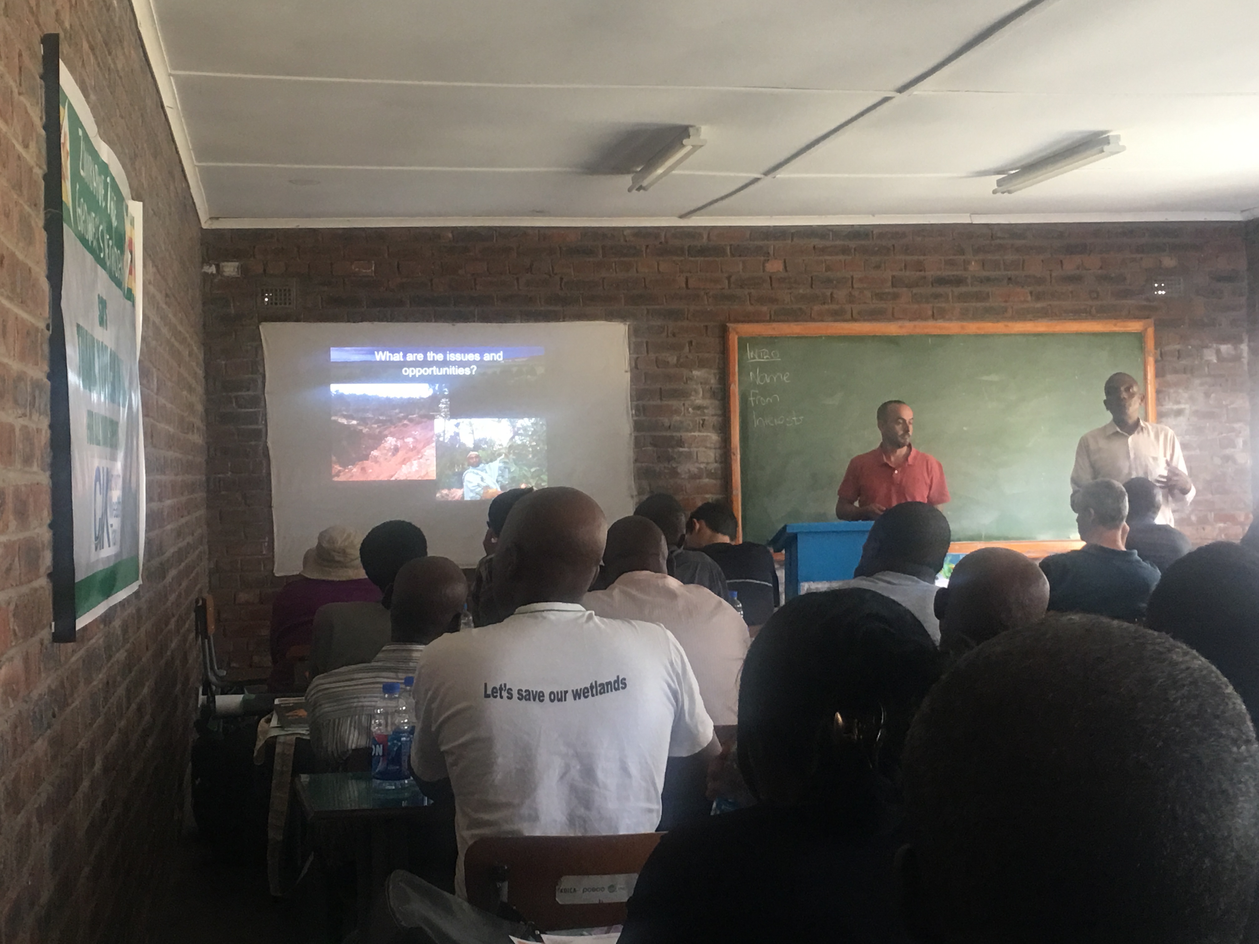 Community members participating in ZimConserve training